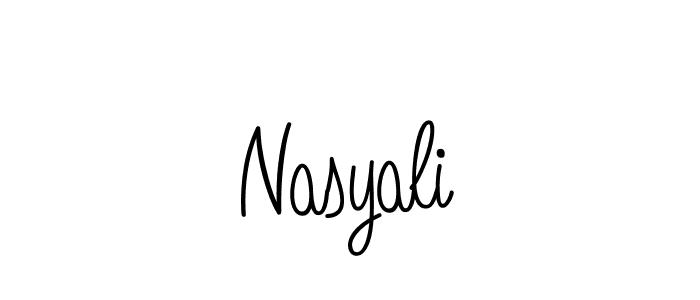 Similarly Angelique-Rose-font-FFP is the best handwritten signature design. Signature creator online .You can use it as an online autograph creator for name Nasyali. Nasyali signature style 5 images and pictures png