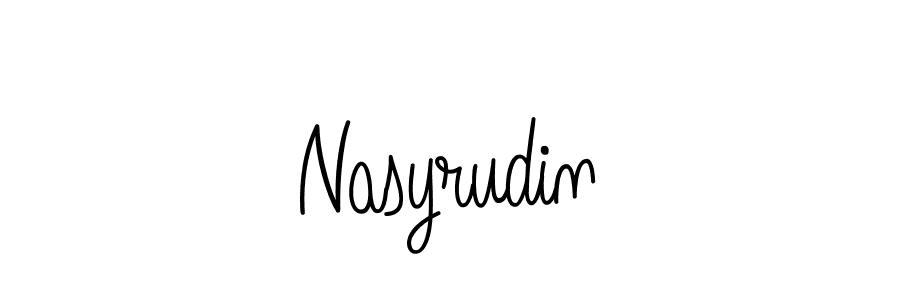 Design your own signature with our free online signature maker. With this signature software, you can create a handwritten (Angelique-Rose-font-FFP) signature for name Nasyrudin. Nasyrudin signature style 5 images and pictures png