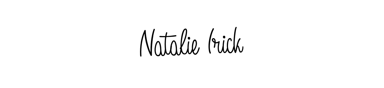 Use a signature maker to create a handwritten signature online. With this signature software, you can design (Angelique-Rose-font-FFP) your own signature for name Natalie Irick. Natalie Irick signature style 5 images and pictures png