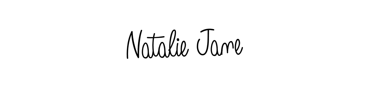You should practise on your own different ways (Angelique-Rose-font-FFP) to write your name (Natalie Jane) in signature. don't let someone else do it for you. Natalie Jane signature style 5 images and pictures png