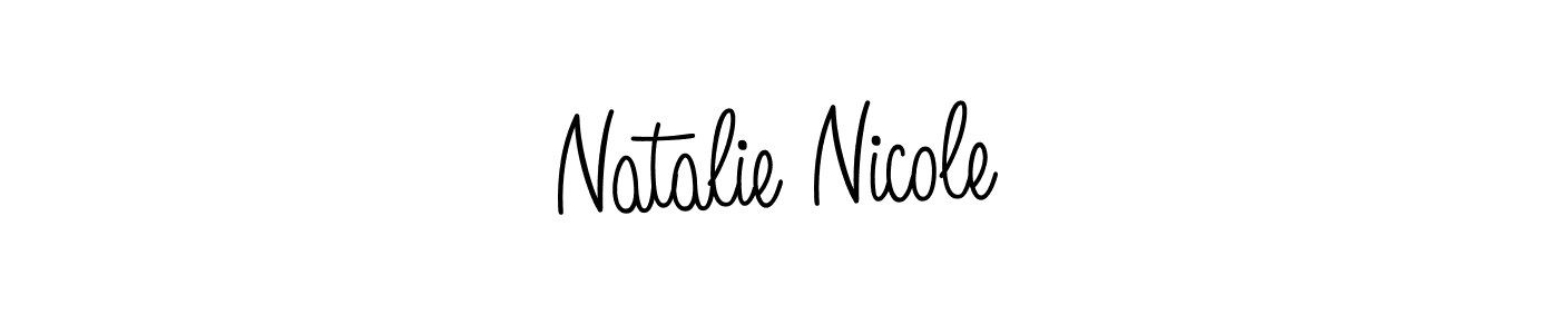 Make a beautiful signature design for name Natalie Nicole. With this signature (Angelique-Rose-font-FFP) style, you can create a handwritten signature for free. Natalie Nicole signature style 5 images and pictures png