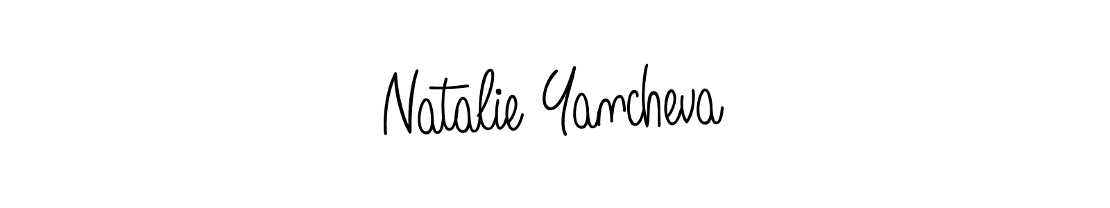 Make a short Natalie Yancheva signature style. Manage your documents anywhere anytime using Angelique-Rose-font-FFP. Create and add eSignatures, submit forms, share and send files easily. Natalie Yancheva signature style 5 images and pictures png