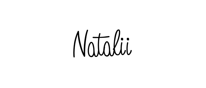 You should practise on your own different ways (Angelique-Rose-font-FFP) to write your name (Natalii) in signature. don't let someone else do it for you. Natalii signature style 5 images and pictures png