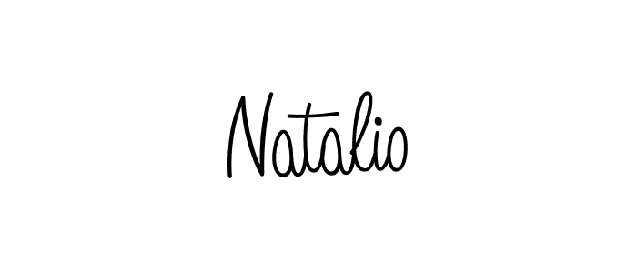 The best way (Angelique-Rose-font-FFP) to make a short signature is to pick only two or three words in your name. The name Natalio include a total of six letters. For converting this name. Natalio signature style 5 images and pictures png