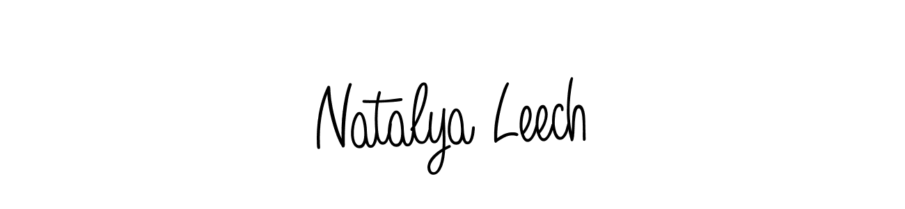 Create a beautiful signature design for name Natalya Leech. With this signature (Angelique-Rose-font-FFP) fonts, you can make a handwritten signature for free. Natalya Leech signature style 5 images and pictures png