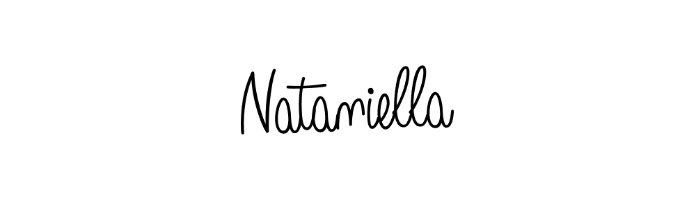 Use a signature maker to create a handwritten signature online. With this signature software, you can design (Angelique-Rose-font-FFP) your own signature for name Nataniella. Nataniella signature style 5 images and pictures png