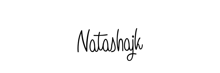 Design your own signature with our free online signature maker. With this signature software, you can create a handwritten (Angelique-Rose-font-FFP) signature for name Natashajk. Natashajk signature style 5 images and pictures png