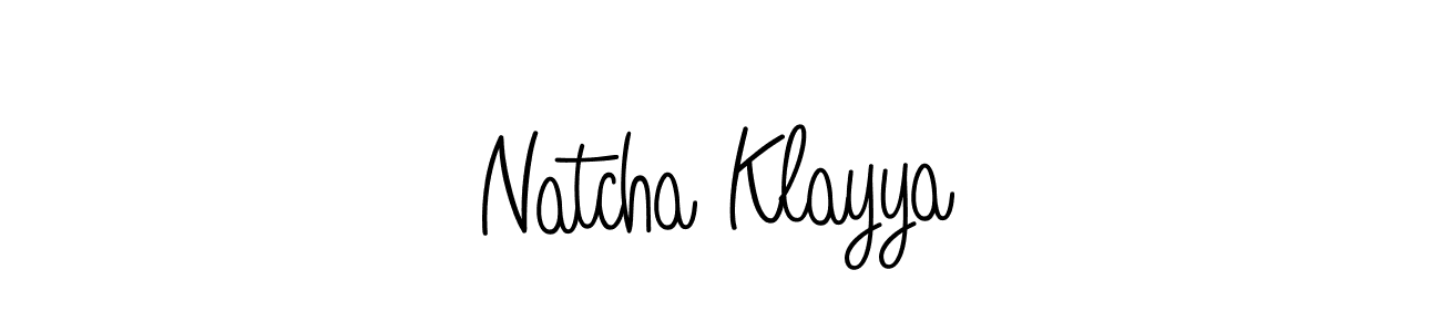 It looks lik you need a new signature style for name Natcha Klayya. Design unique handwritten (Angelique-Rose-font-FFP) signature with our free signature maker in just a few clicks. Natcha Klayya signature style 5 images and pictures png