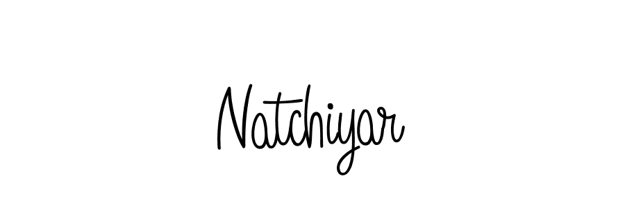 You should practise on your own different ways (Angelique-Rose-font-FFP) to write your name (Natchiyar) in signature. don't let someone else do it for you. Natchiyar signature style 5 images and pictures png