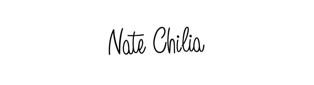 Design your own signature with our free online signature maker. With this signature software, you can create a handwritten (Angelique-Rose-font-FFP) signature for name Nate Chilia. Nate Chilia signature style 5 images and pictures png