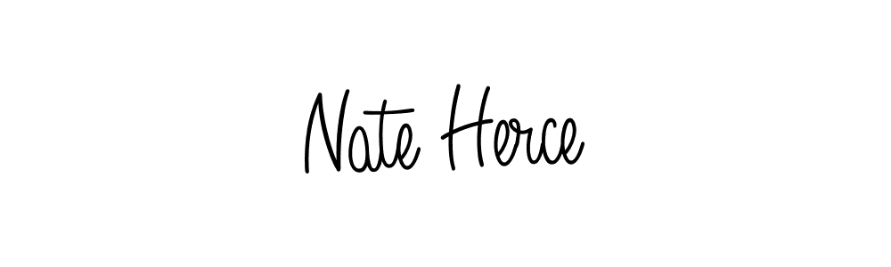 The best way (Angelique-Rose-font-FFP) to make a short signature is to pick only two or three words in your name. The name Nate Herce include a total of six letters. For converting this name. Nate Herce signature style 5 images and pictures png