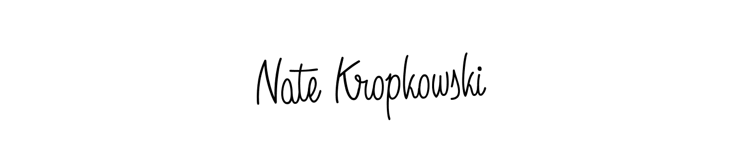 Make a short Nate Kropkowski signature style. Manage your documents anywhere anytime using Angelique-Rose-font-FFP. Create and add eSignatures, submit forms, share and send files easily. Nate Kropkowski signature style 5 images and pictures png