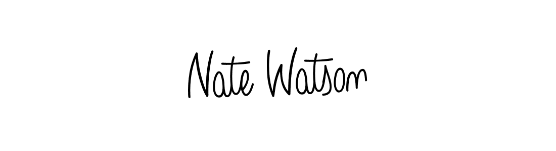 You should practise on your own different ways (Angelique-Rose-font-FFP) to write your name (Nate Watson) in signature. don't let someone else do it for you. Nate Watson signature style 5 images and pictures png