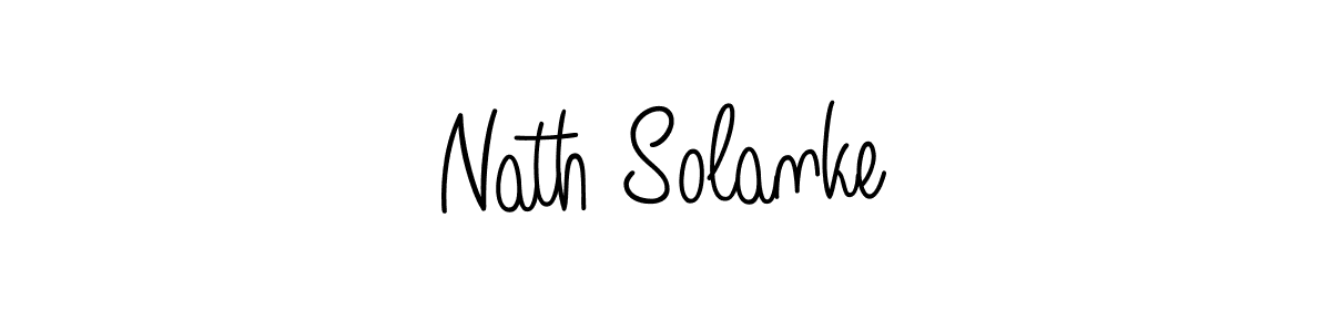 The best way (Angelique-Rose-font-FFP) to make a short signature is to pick only two or three words in your name. The name Nath Solanke include a total of six letters. For converting this name. Nath Solanke signature style 5 images and pictures png