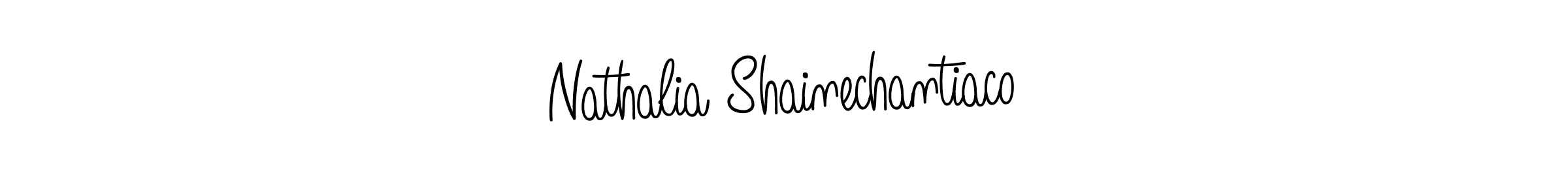 How to make Nathalia Shainechantiaco name signature. Use Angelique-Rose-font-FFP style for creating short signs online. This is the latest handwritten sign. Nathalia Shainechantiaco signature style 5 images and pictures png