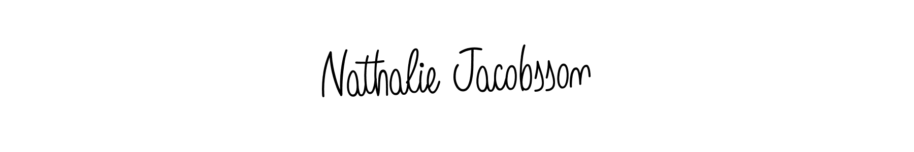Design your own signature with our free online signature maker. With this signature software, you can create a handwritten (Angelique-Rose-font-FFP) signature for name Nathalie Jacobsson. Nathalie Jacobsson signature style 5 images and pictures png