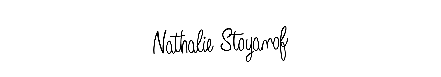 Make a beautiful signature design for name Nathalie Stoyanof. With this signature (Angelique-Rose-font-FFP) style, you can create a handwritten signature for free. Nathalie Stoyanof signature style 5 images and pictures png