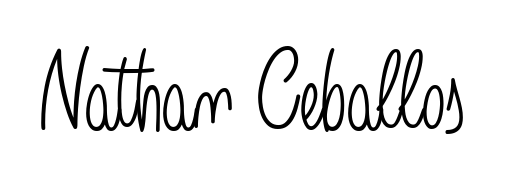 Give your name Nathan Ceballos an exquisite flair with the Angelique-Rose-font-FFP script font. Ideal for contracts, resumes, and formal letterheads. Nathan Ceballos signature style 5 images and pictures png