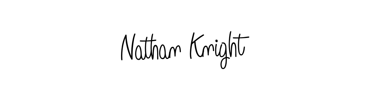 Use a signature maker to create a handwritten signature online. With this signature software, you can design (Angelique-Rose-font-FFP) your own signature for name Nathan Knight. Nathan Knight signature style 5 images and pictures png