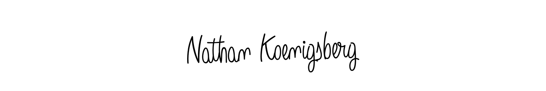 Use a signature maker to create a handwritten signature online. With this signature software, you can design (Angelique-Rose-font-FFP) your own signature for name Nathan Koenigsberg. Nathan Koenigsberg signature style 5 images and pictures png