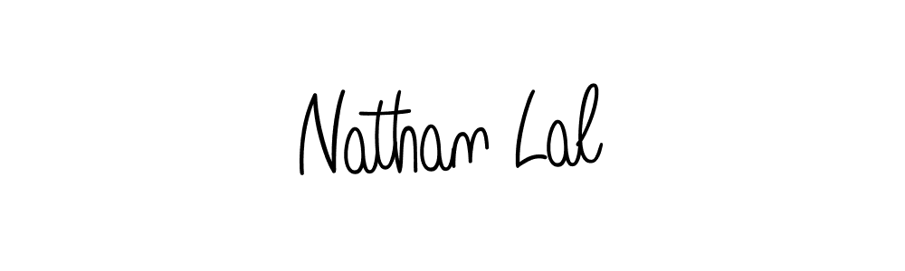 You should practise on your own different ways (Angelique-Rose-font-FFP) to write your name (Nathan Lal) in signature. don't let someone else do it for you. Nathan Lal signature style 5 images and pictures png