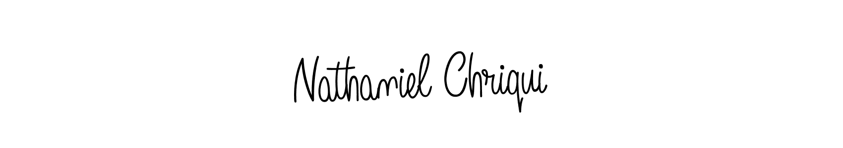 Create a beautiful signature design for name Nathaniel Chriqui. With this signature (Angelique-Rose-font-FFP) fonts, you can make a handwritten signature for free. Nathaniel Chriqui signature style 5 images and pictures png