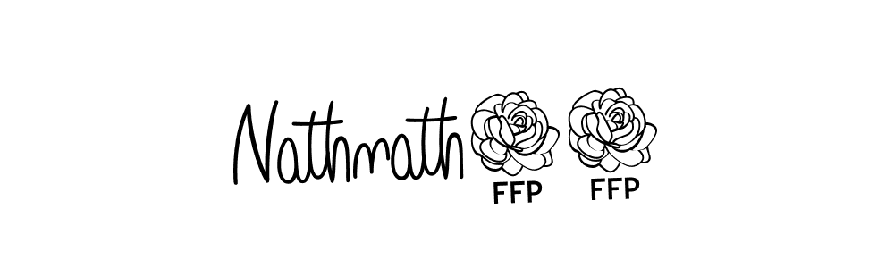 You should practise on your own different ways (Angelique-Rose-font-FFP) to write your name (Nathnath00) in signature. don't let someone else do it for you. Nathnath00 signature style 5 images and pictures png