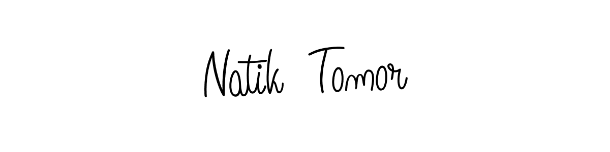 Make a short Natik  Tomor signature style. Manage your documents anywhere anytime using Angelique-Rose-font-FFP. Create and add eSignatures, submit forms, share and send files easily. Natik  Tomor signature style 5 images and pictures png