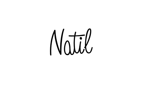 Design your own signature with our free online signature maker. With this signature software, you can create a handwritten (Angelique-Rose-font-FFP) signature for name Natil. Natil signature style 5 images and pictures png