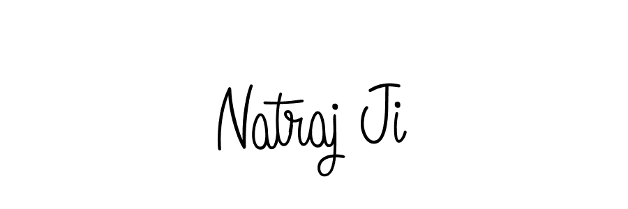 Use a signature maker to create a handwritten signature online. With this signature software, you can design (Angelique-Rose-font-FFP) your own signature for name Natraj Ji. Natraj Ji signature style 5 images and pictures png