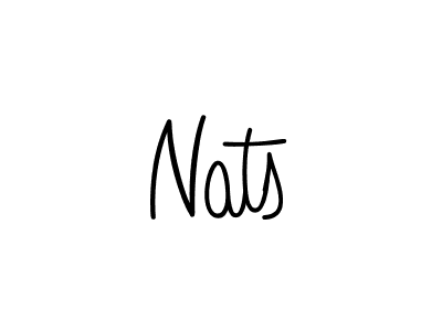 How to make Nats name signature. Use Angelique-Rose-font-FFP style for creating short signs online. This is the latest handwritten sign. Nats signature style 5 images and pictures png