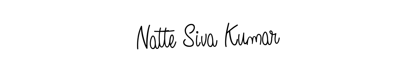 You should practise on your own different ways (Angelique-Rose-font-FFP) to write your name (Natte Siva Kumar) in signature. don't let someone else do it for you. Natte Siva Kumar signature style 5 images and pictures png