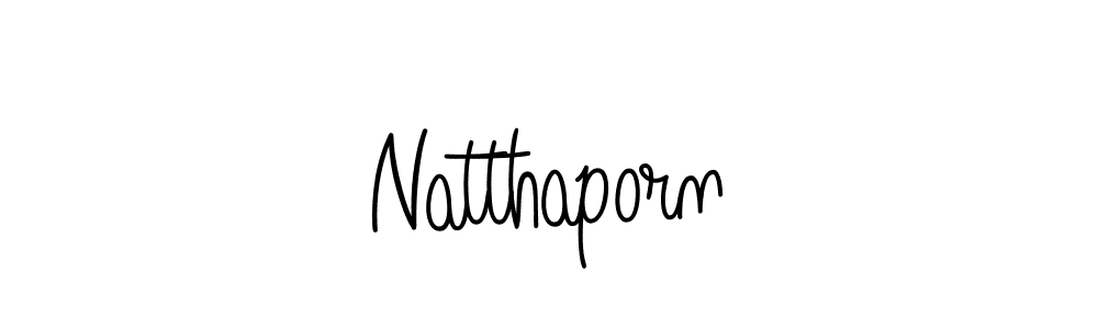 Use a signature maker to create a handwritten signature online. With this signature software, you can design (Angelique-Rose-font-FFP) your own signature for name Natthaporn. Natthaporn signature style 5 images and pictures png