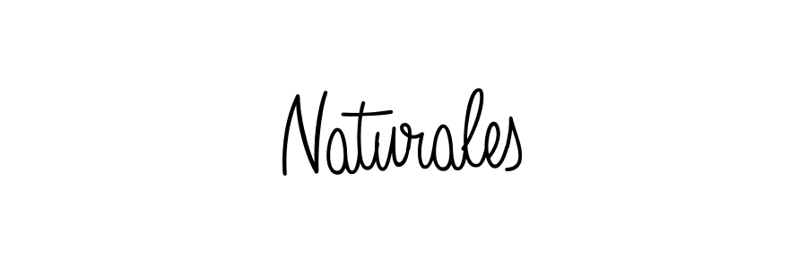 Make a beautiful signature design for name Naturales. With this signature (Angelique-Rose-font-FFP) style, you can create a handwritten signature for free. Naturales signature style 5 images and pictures png