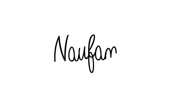 You should practise on your own different ways (Angelique-Rose-font-FFP) to write your name (Naufan) in signature. don't let someone else do it for you. Naufan signature style 5 images and pictures png
