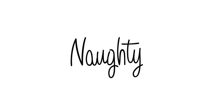 Also we have Naughty name is the best signature style. Create professional handwritten signature collection using Angelique-Rose-font-FFP autograph style. Naughty signature style 5 images and pictures png