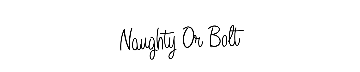 if you are searching for the best signature style for your name Naughty Or Bolt. so please give up your signature search. here we have designed multiple signature styles  using Angelique-Rose-font-FFP. Naughty Or Bolt signature style 5 images and pictures png