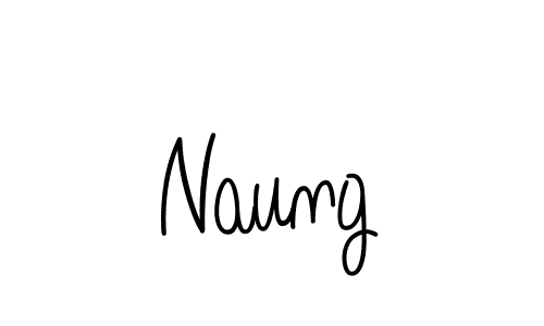 How to make Naung name signature. Use Angelique-Rose-font-FFP style for creating short signs online. This is the latest handwritten sign. Naung signature style 5 images and pictures png