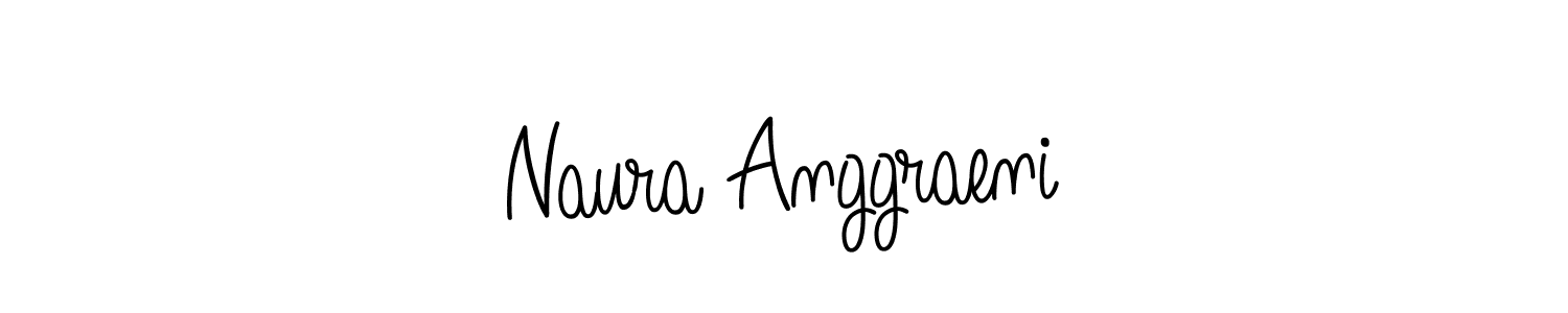 Make a beautiful signature design for name Naura Anggraeni. With this signature (Angelique-Rose-font-FFP) style, you can create a handwritten signature for free. Naura Anggraeni signature style 5 images and pictures png