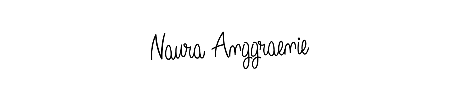 if you are searching for the best signature style for your name Naura Anggraenie. so please give up your signature search. here we have designed multiple signature styles  using Angelique-Rose-font-FFP. Naura Anggraenie signature style 5 images and pictures png