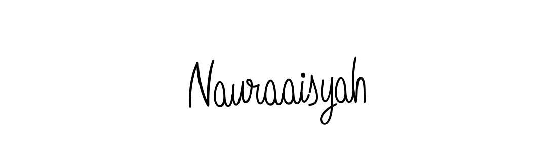 The best way (Angelique-Rose-font-FFP) to make a short signature is to pick only two or three words in your name. The name Nauraaisyah include a total of six letters. For converting this name. Nauraaisyah signature style 5 images and pictures png