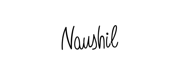 How to make Naushil name signature. Use Angelique-Rose-font-FFP style for creating short signs online. This is the latest handwritten sign. Naushil signature style 5 images and pictures png