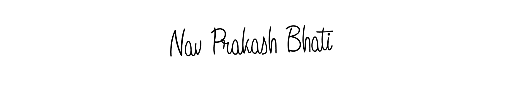 Use a signature maker to create a handwritten signature online. With this signature software, you can design (Angelique-Rose-font-FFP) your own signature for name Nav Prakash Bhati. Nav Prakash Bhati signature style 5 images and pictures png