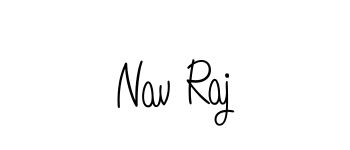 Design your own signature with our free online signature maker. With this signature software, you can create a handwritten (Angelique-Rose-font-FFP) signature for name Nav Raj. Nav Raj signature style 5 images and pictures png