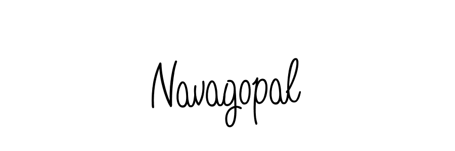 Make a beautiful signature design for name Navagopal. With this signature (Angelique-Rose-font-FFP) style, you can create a handwritten signature for free. Navagopal signature style 5 images and pictures png