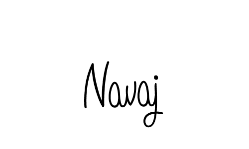 Use a signature maker to create a handwritten signature online. With this signature software, you can design (Angelique-Rose-font-FFP) your own signature for name Navaj. Navaj signature style 5 images and pictures png