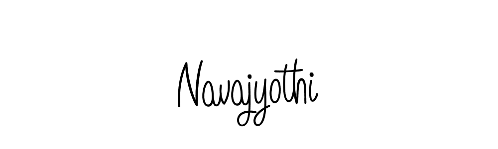 Design your own signature with our free online signature maker. With this signature software, you can create a handwritten (Angelique-Rose-font-FFP) signature for name Navajyothi. Navajyothi signature style 5 images and pictures png