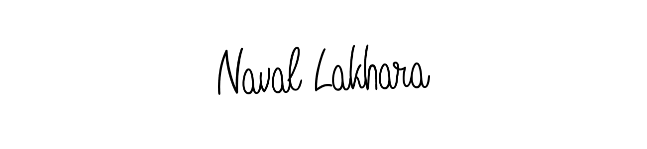 Use a signature maker to create a handwritten signature online. With this signature software, you can design (Angelique-Rose-font-FFP) your own signature for name Naval Lakhara. Naval Lakhara signature style 5 images and pictures png