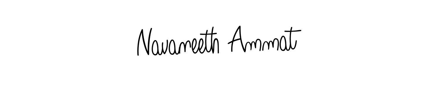 How to make Navaneeth Ammat name signature. Use Angelique-Rose-font-FFP style for creating short signs online. This is the latest handwritten sign. Navaneeth Ammat signature style 5 images and pictures png