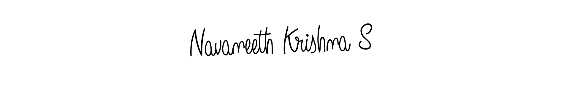 Make a beautiful signature design for name Navaneeth Krishna S. With this signature (Angelique-Rose-font-FFP) style, you can create a handwritten signature for free. Navaneeth Krishna S signature style 5 images and pictures png